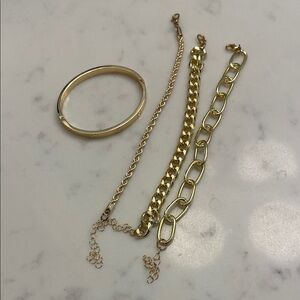Gold Bracelet Set